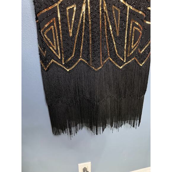 Babeyond Great Gatsby Style Dress Women's Size XXL Formal Sequin Detailed Beaded - Picture 6 of 11